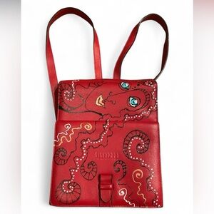 Vintage Gianfranco Ferré Hand-Painted Leather Bag – Rare Statement Piece